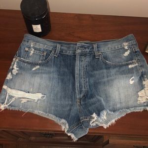Agolde Parker Denim Shorts